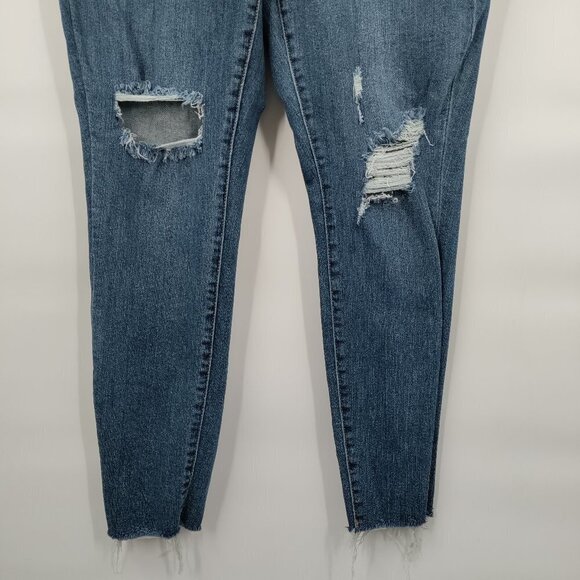 Judy Blue Women's Skinny Jeans - Distressed Blue - Picture 5 of 13